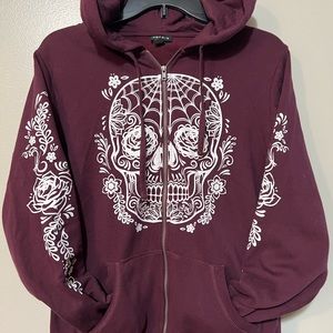 Torrid Sugar Skull Zip Up